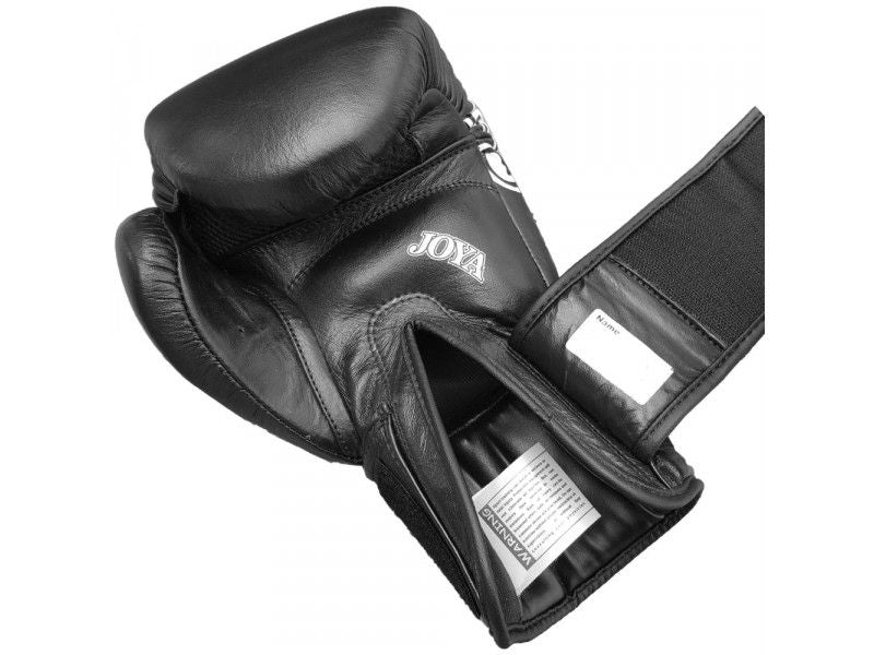 THAI leather KICKBOKSHANDSCHOEN (LEER) ZWART