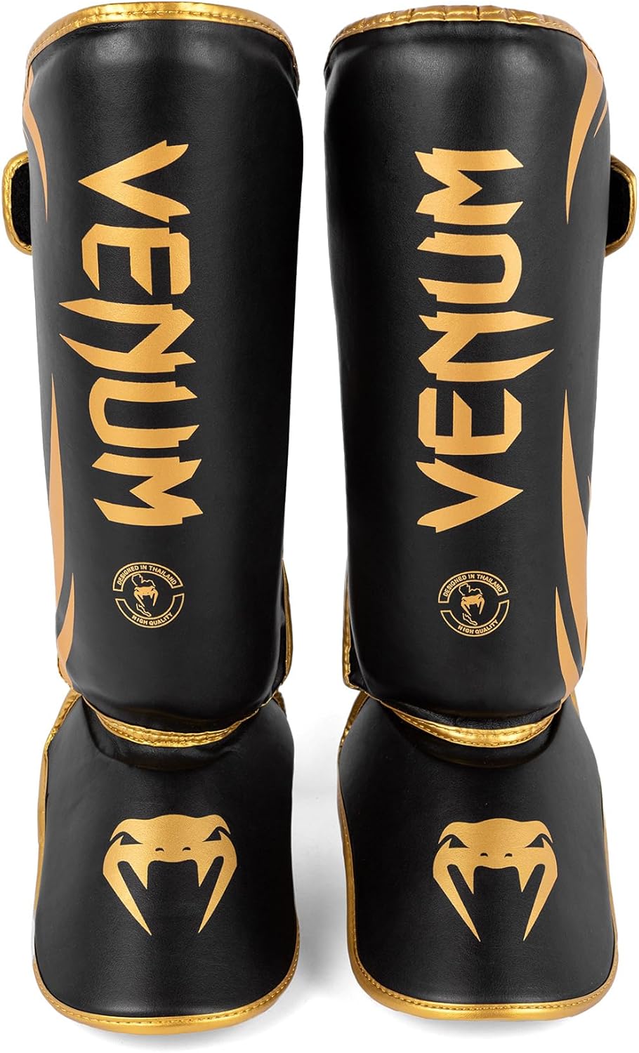 Venum Challenger Standup Shin Guards - Black/Gold