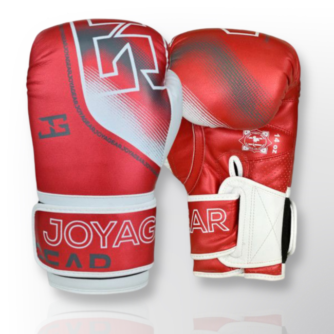 JOYAGEAR "EVOLUTION" KICKBOKSHANDSCHOENEN Rood wit