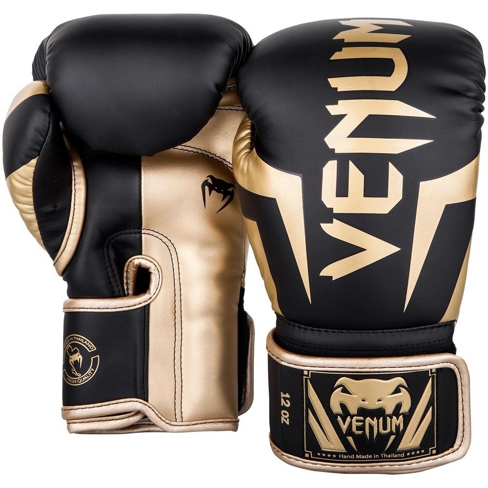 Venum Elite Boxing Gloves - Black/Gold