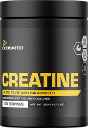 Dedicated Nutrition Premium Gemicroniseerde Creatine Monohydraat 500 gram unflavered