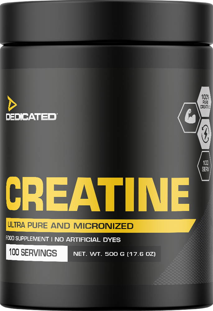 Dedicated Nutrition Premium Gemicroniseerde Creatine Monohydraat 500 gram unflavered