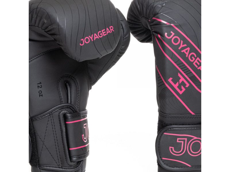 JOYA ESSENTIAL KICKBOKSHANDSCHOENEN - ZWART/ROZE