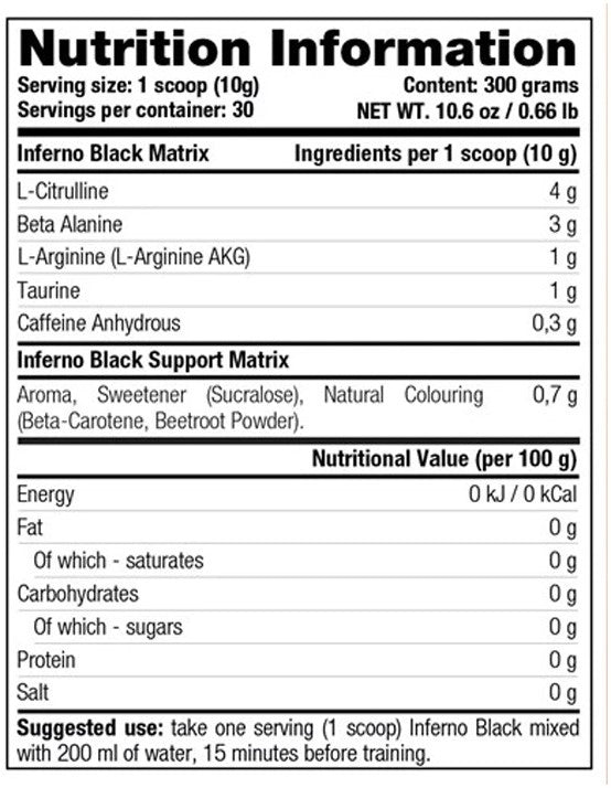 STACKER2 INFERNO ZWART - 300GR