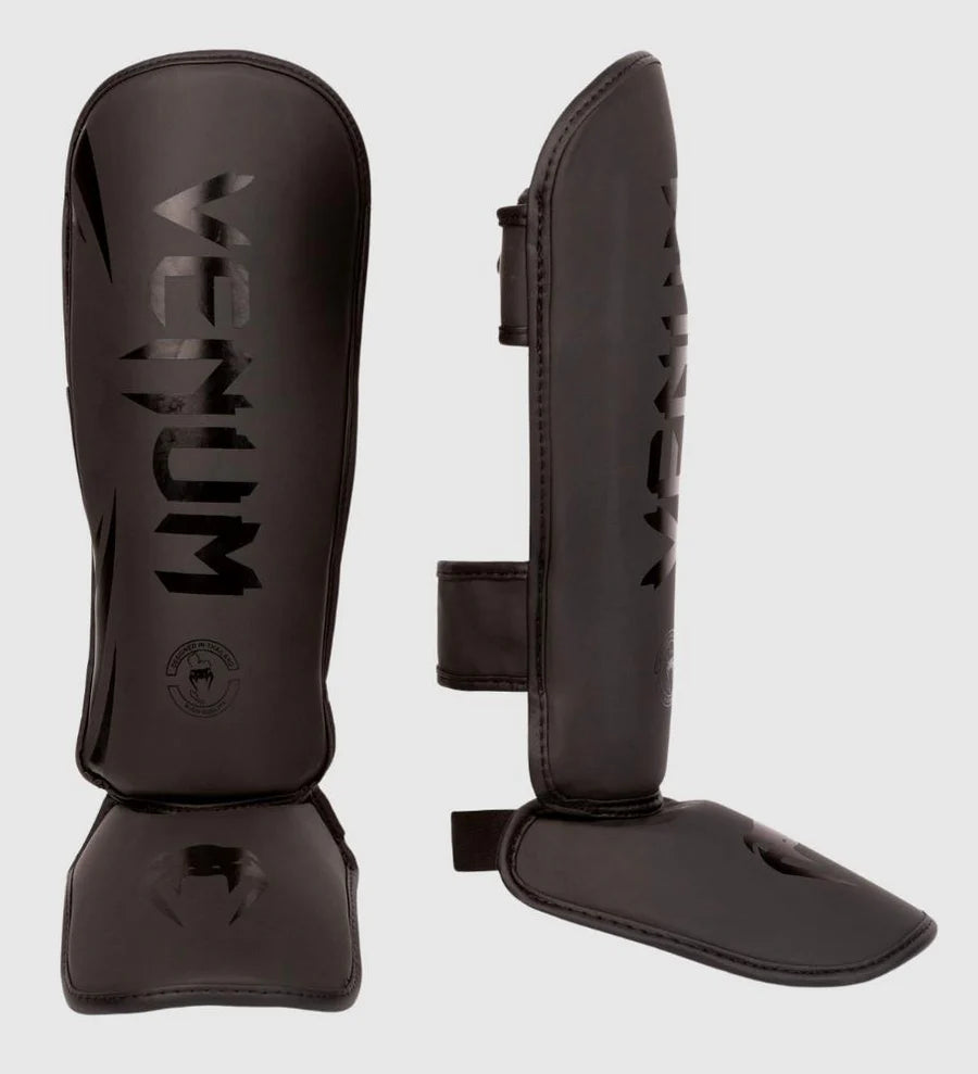 Venum Challenger Kids Shin Guards - Black/Black