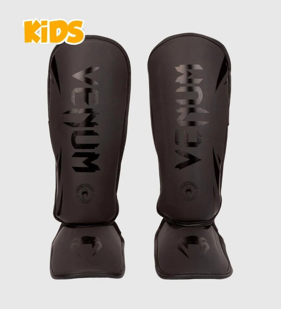 Venum Challenger Kids Shin Guards - Black/Black