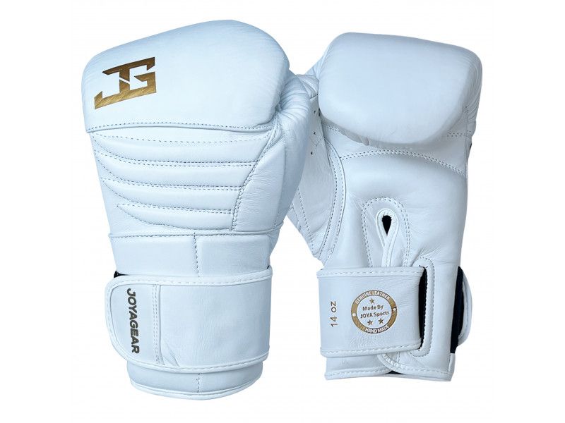 Joya kickboxing Glove 'White/Gold FALCON' Leather