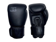THAI leather KICKBOKSHANDSCHOEN (LEER) ZWART